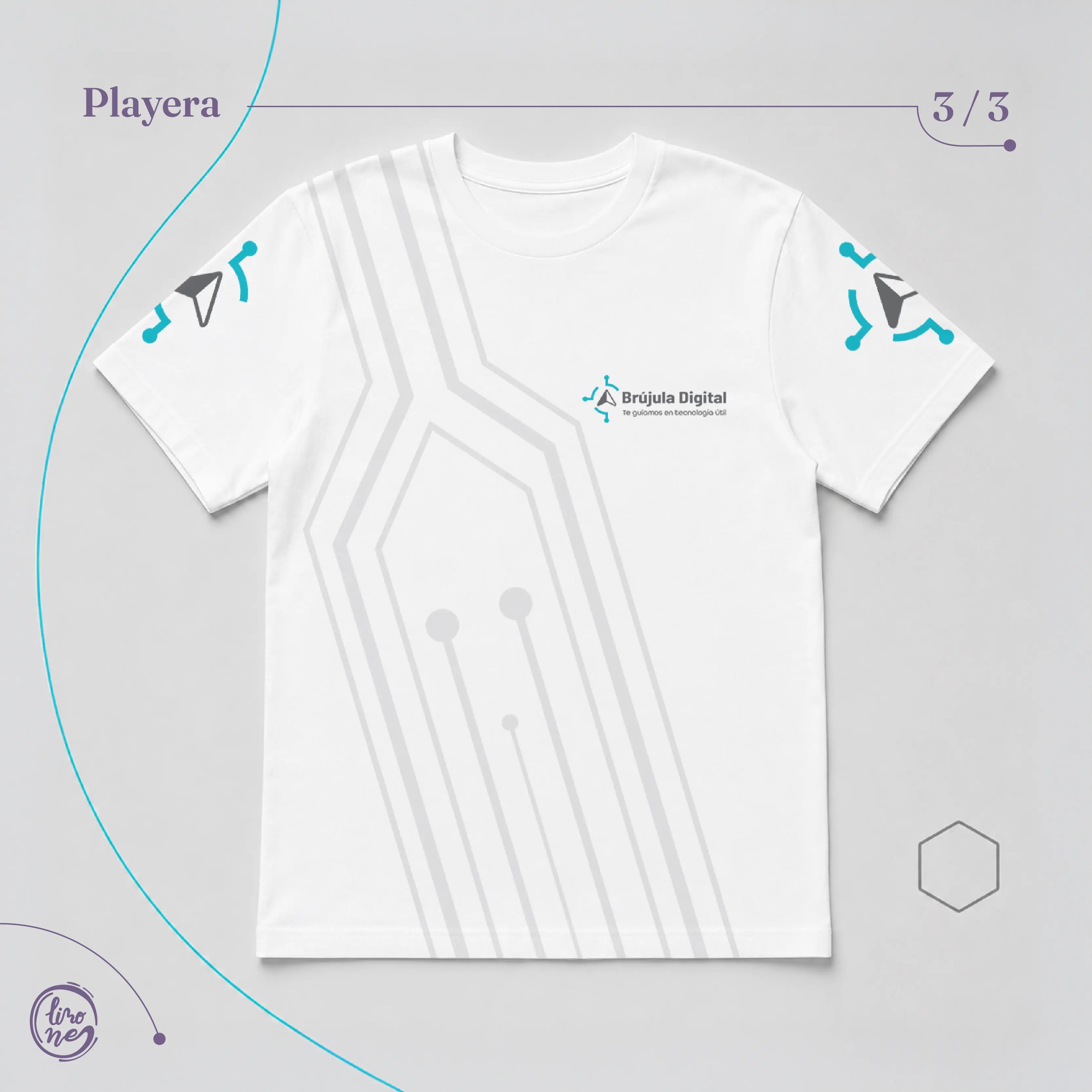Aplicación de la identidad en una playera